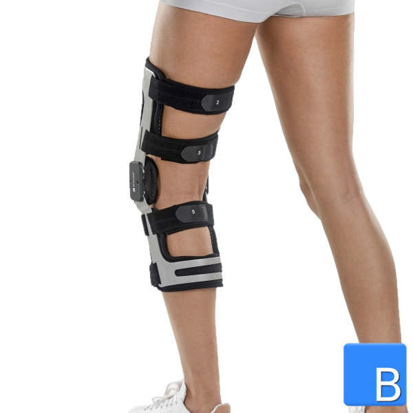 BraceID 4 Punkt Knie-Orthese Rückseite