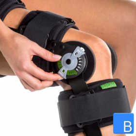BraceID Cool ROM Knieorthese Begrenzungswinkel einstellen
