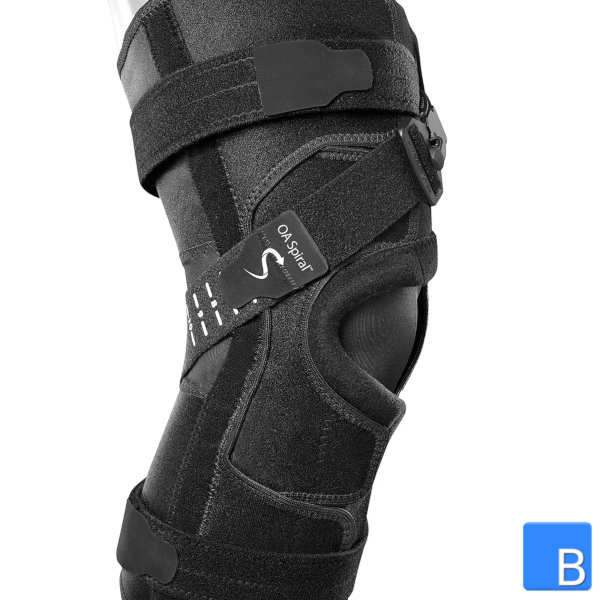 Bioskin OA Spiral Kniebandage mit Q-Strap und Bänder für zusätzlichen Halt