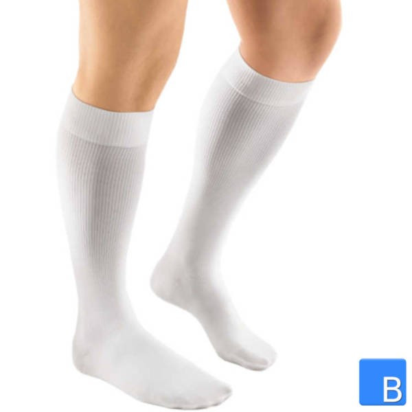 Cotton Support Socks in weiss