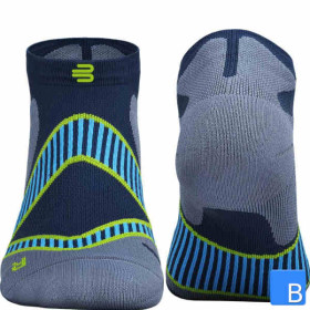 Run Performance Low Cut Socks in blau, Herren