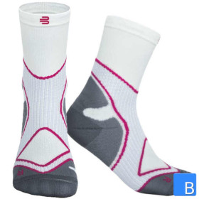 Run Performance Mid Cut Socks für Damen, weiss