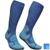 Outdoor Merino Compression Socks Men in ocean blue