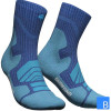 Outdoor Merino Mid Cut Socks Men in ocean blue