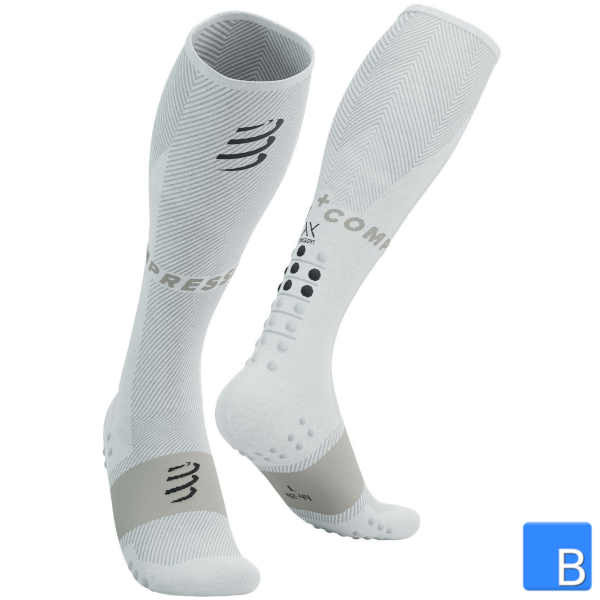 Full Socks Oxygen Compressport in white