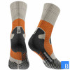 Trail Run Mid Cut Socks Men in grau orange Rückseite