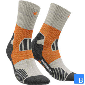 Trail Run Mid Cut Socks Men Gravel Grey