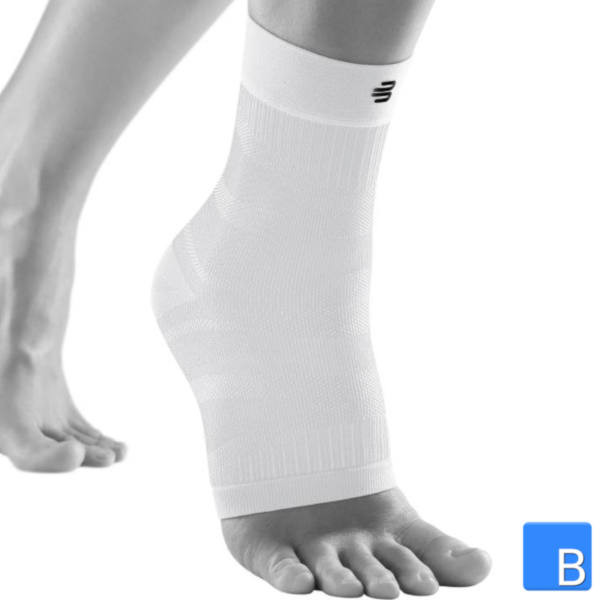 Sports Compression Ankle Support in weiss front