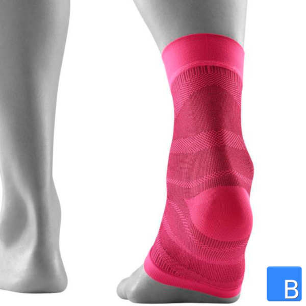 Sports Compression Ankle Support in pink back