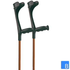 Fashion Line Krücken mit Ergo-Softgriff in orange