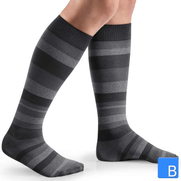Sigvaris® Style Pattern for Men CCL2 AD in grey