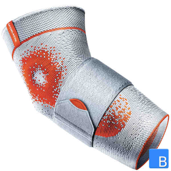 Epidyn Supreme Ellenbogenbandage mit Kompressionsband, grau