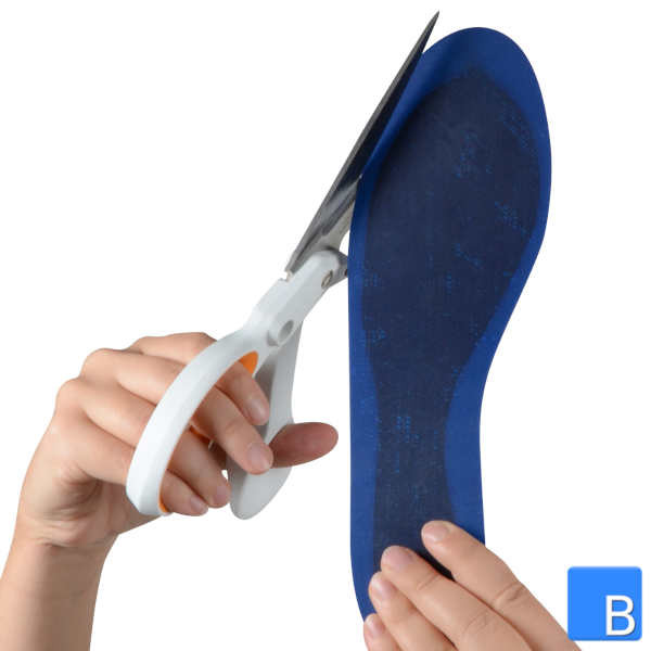 SpryStep® Footplate mit der Schere zuschneiden
