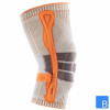 Outdoor Knee Support Merino Kniebandage mit seitlichen Kunststoffstäben zur Stabilisierung mit integrierter Anziehhilfe