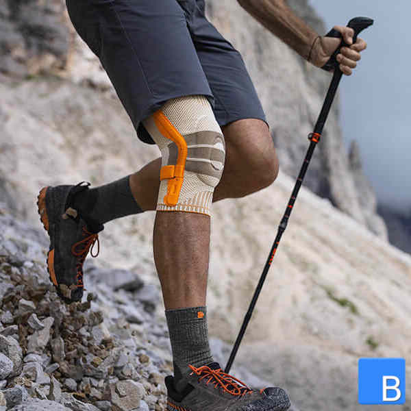 Outdoor Knee Support Merino Kniebandage, Anwendung beim bergab Wandern