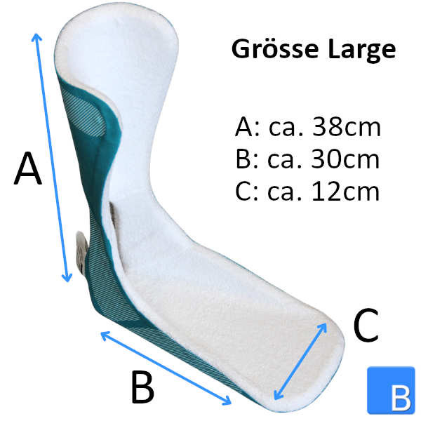 SplintPod Nachtschiene, Grösse und Daten