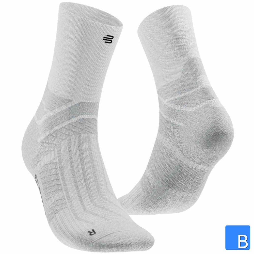 Run Performance Mid Cut Socks Men in schwarz
