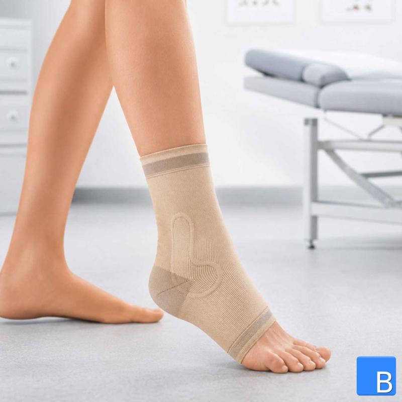 Bort Activemed Knöchelbandage, medizinische Knöchelbandage mit Kompression, hautfarbig