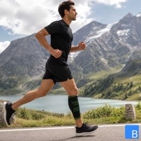 Active Color Sport Kompressionsbandage für die Wade, beim Joggen