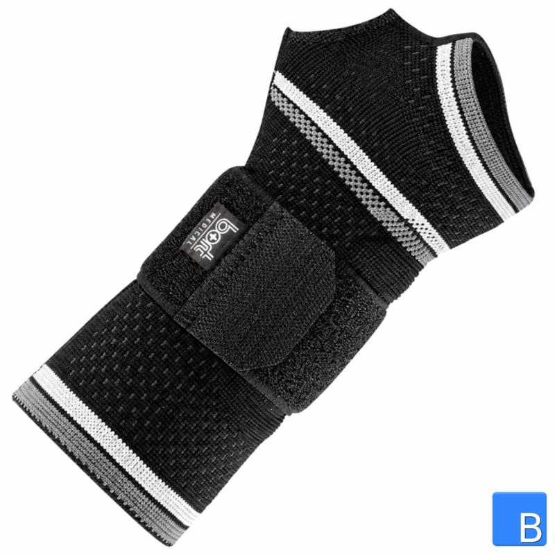 Bort ManuBasic Handgelenkbandage isoliert, schwarz