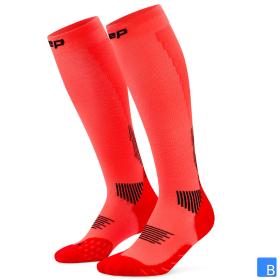 CEP Core Run Compression Socks 5.0 in neon Coral