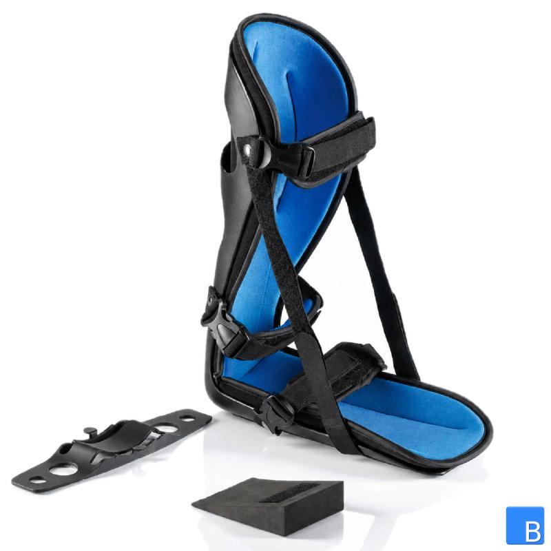 BORT Night Splint Fusslagerungsschiene, Lieferumfang mit Kippsicherung und Keil