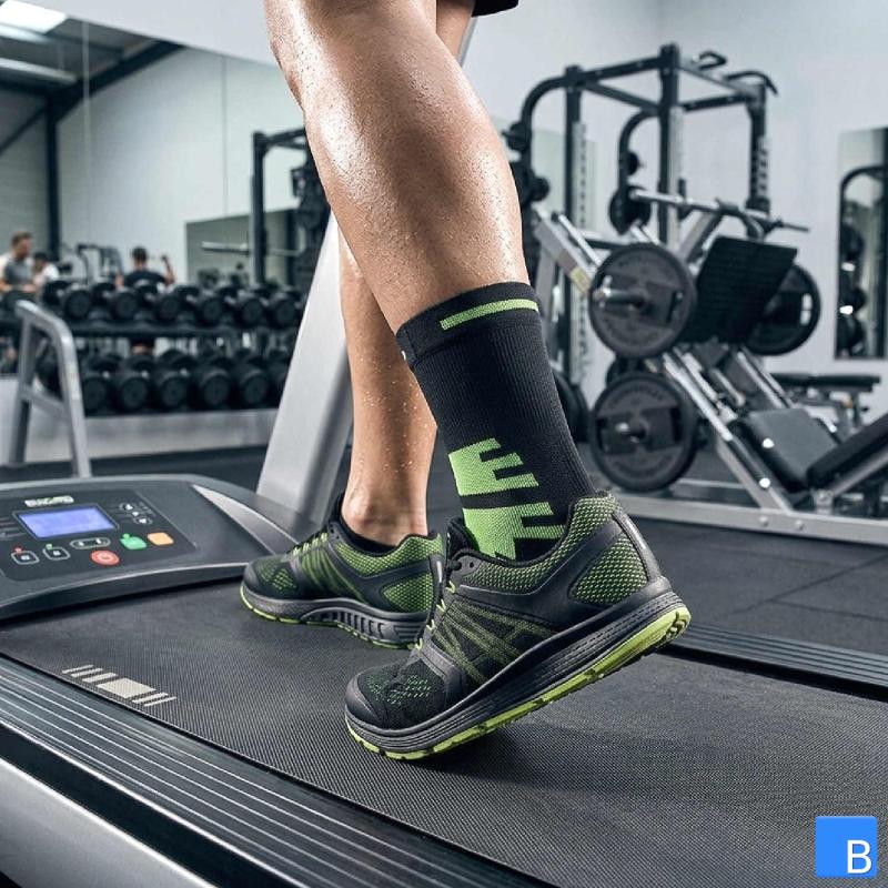 Active Color Sport Knöchelbandage auf dem Laufband