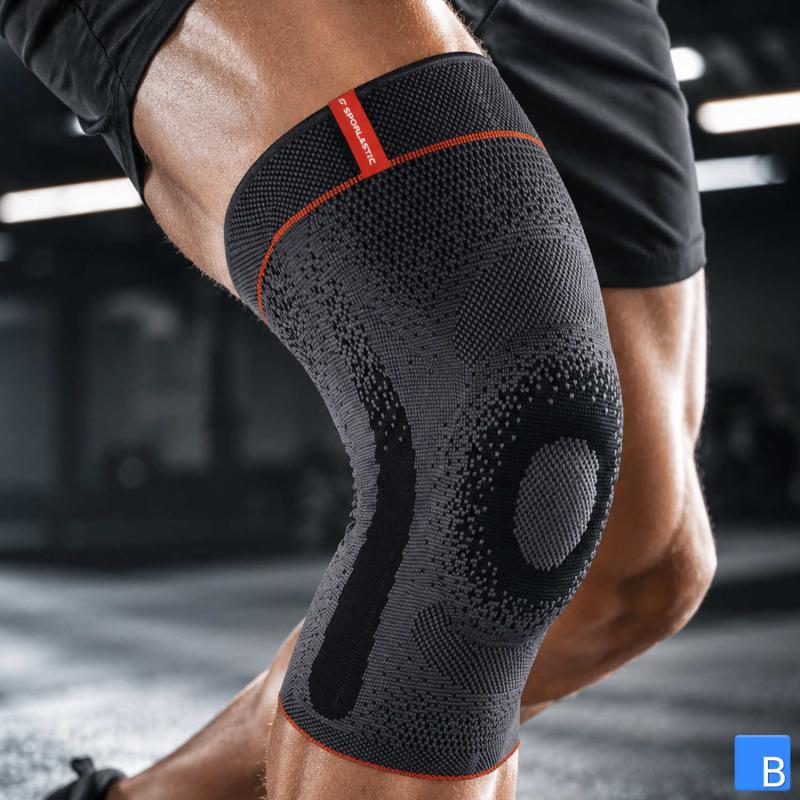 Genu-HiT Supreme Kniebandage - in sportlichem Grau