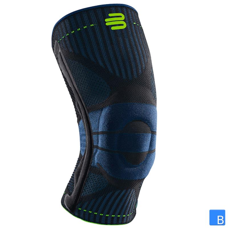 Sports Knee Support by Bauerfeind schwarz isoliert