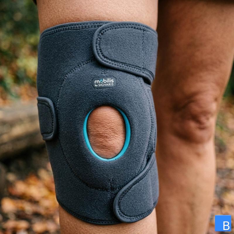 GenuWrap Kniebandage aus Neopren mit Klettverschluss und Patellaöffnung