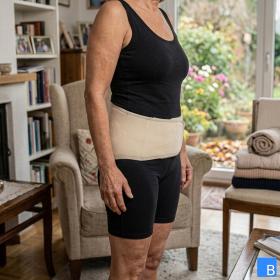 Mobilis LumboCare Rückenbandage sorgt für Wärme an Nieren, LWS und Bauch