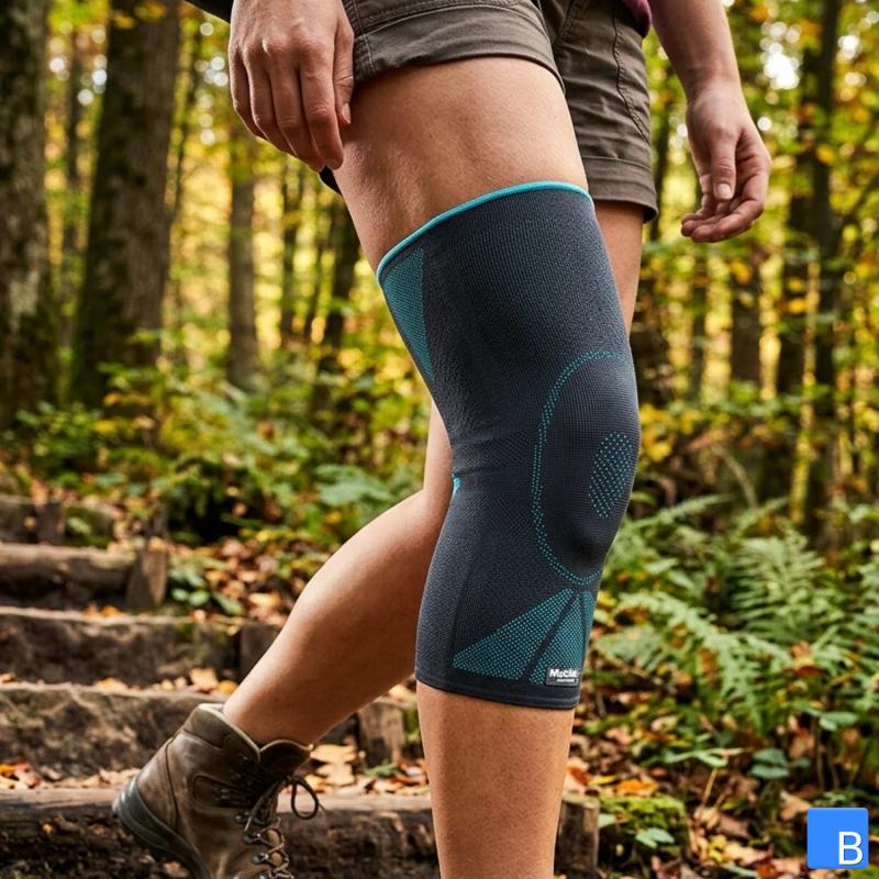 Mobilis GenuActive Kniebandage beim Wandern
