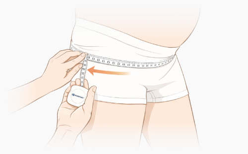 Spinova Mum Rückenbandage Grösse messen